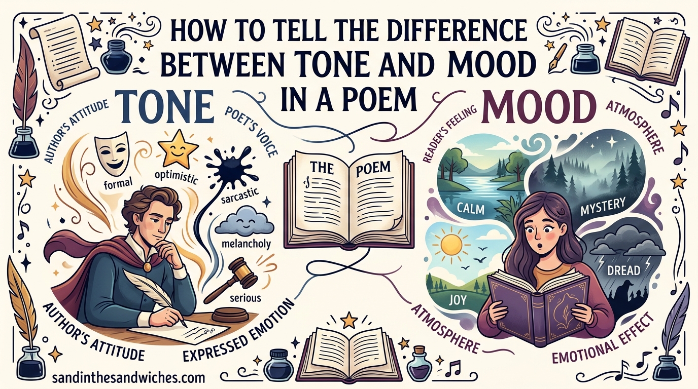 How to Tell the Difference Between Tone and Mood in a Poem
