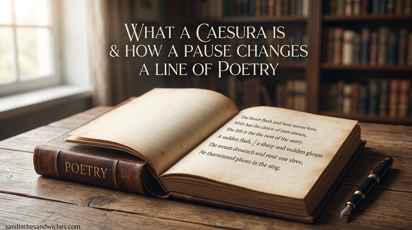 What a Caesura Is and How a Pause Changes a Line of Poetry