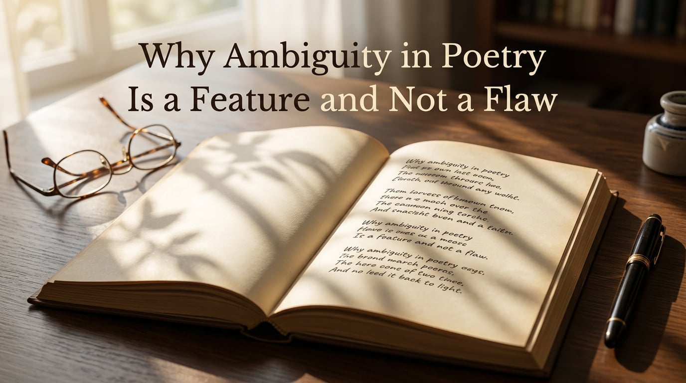 Why ambiguity in poetry is a feature and not a flaw