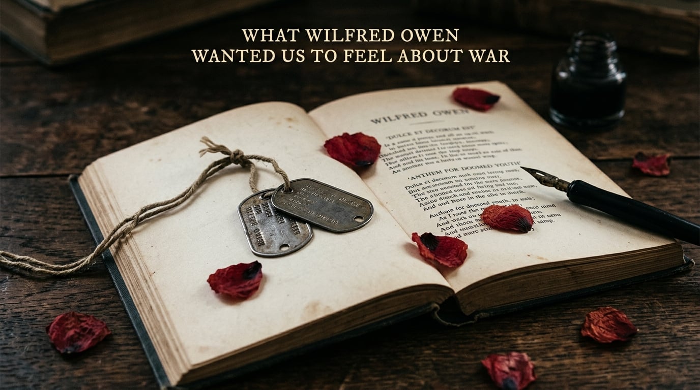 What Wilfred Owen wanted us to feel about war