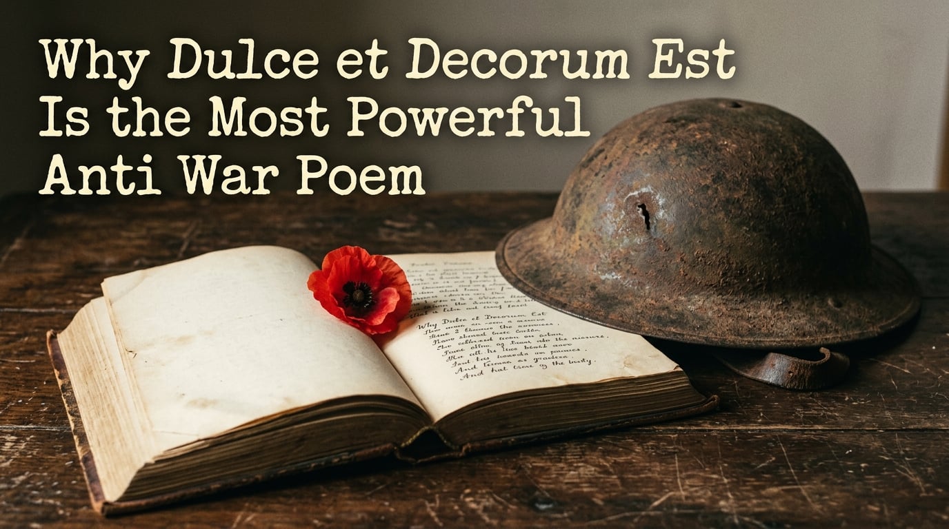 Why Dulce et Decorum Est is the most powerful anti war poem ever written