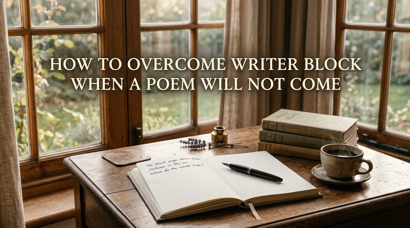 How to overcome writer block when a poem will not come