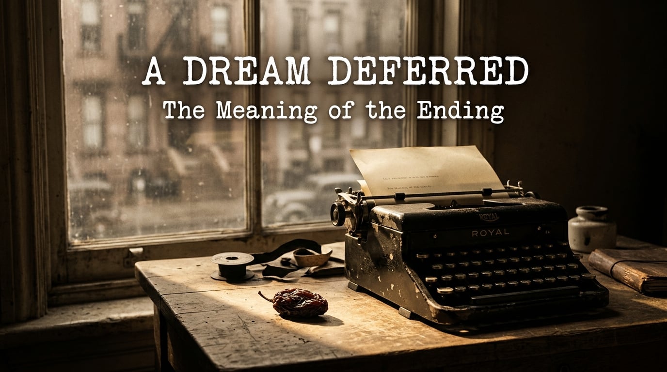 What does the ending of A Dream Deferred by Langston Hughes mean