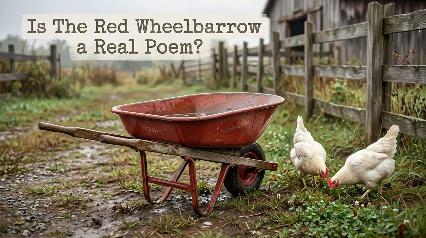 Is The Red Wheelbarrow by William Carlos Williams even a real poem