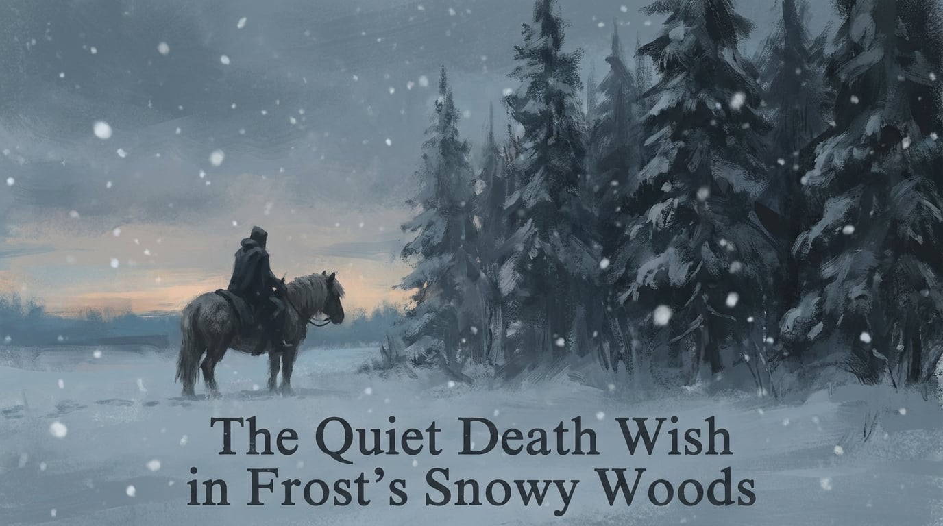 Why Stopping by Woods on a Snowy Evening hides a quiet death wish