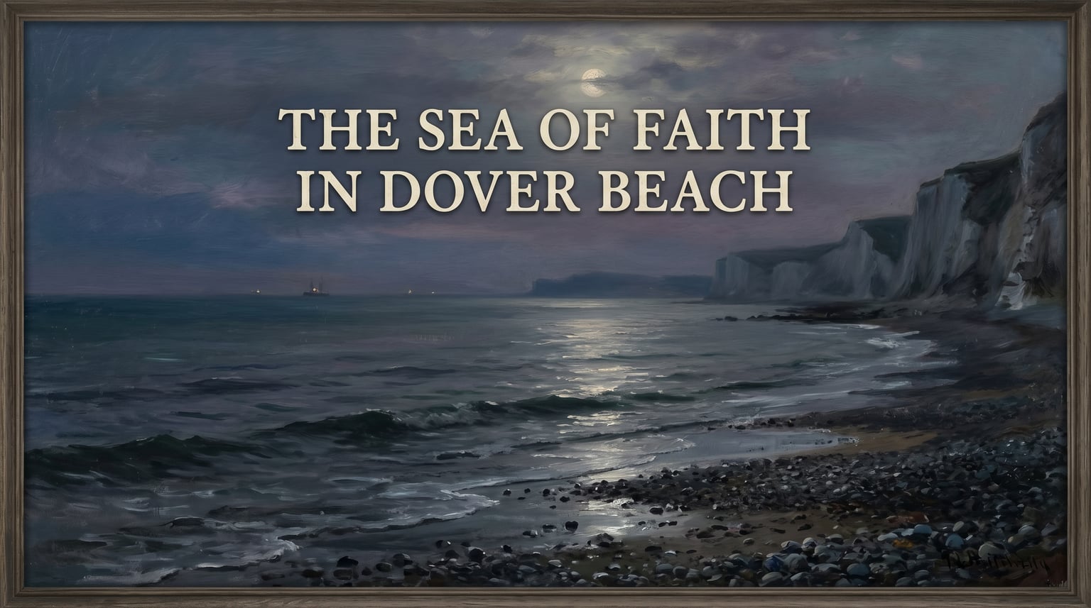 What the Sea of Faith means in Dover Beach by Matthew Arnold
