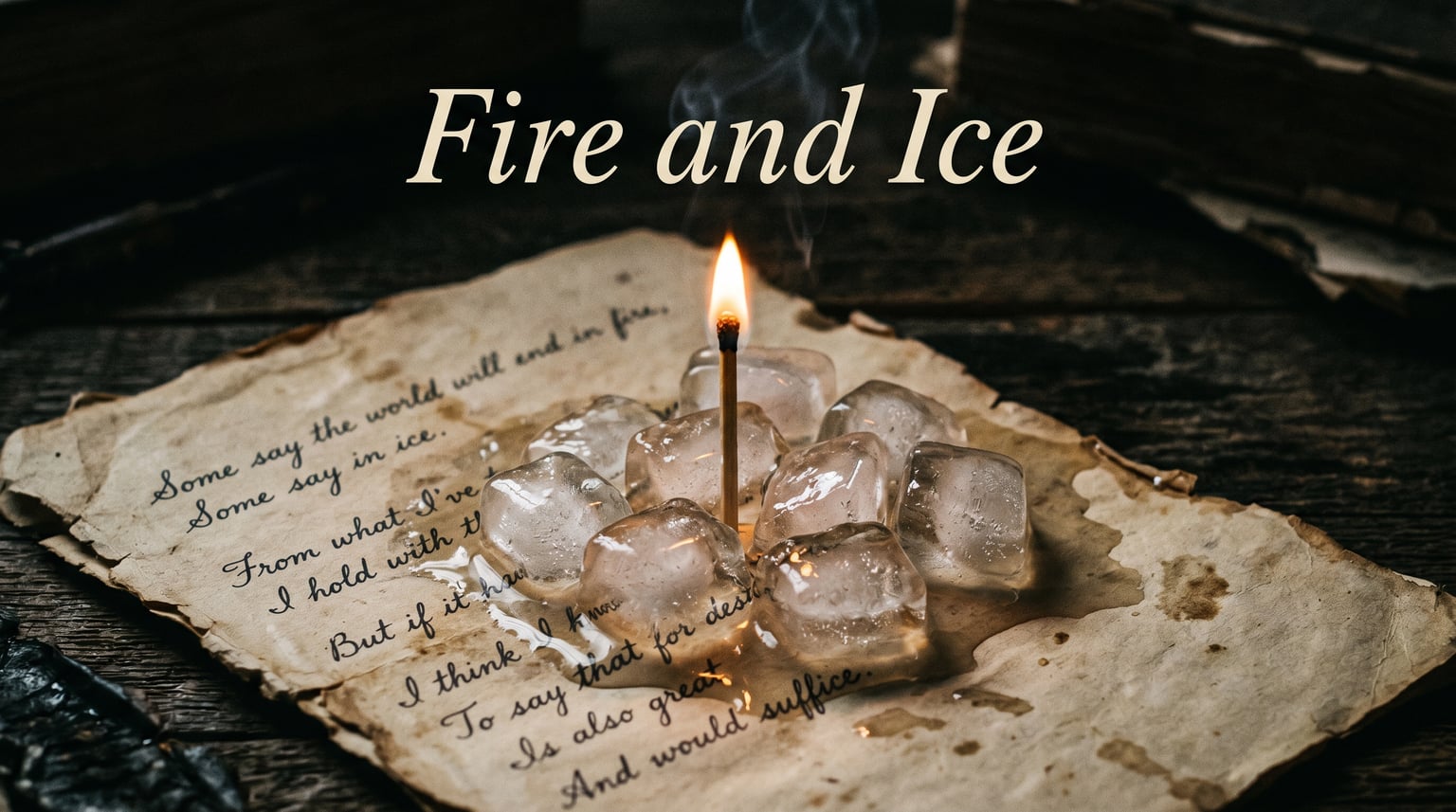 Why Fire and Ice by Robert Frost says more in nine lines than most poems say in fifty