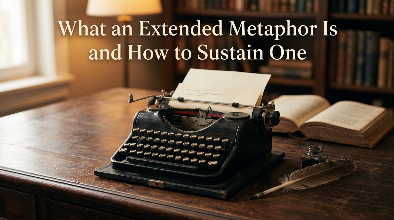 What an extended metaphor is and how to sustain one