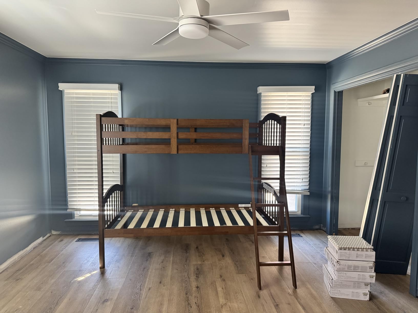 Storkcraft Long Horn Twin-Over-Twin Bunk Bed, White customer photo 1