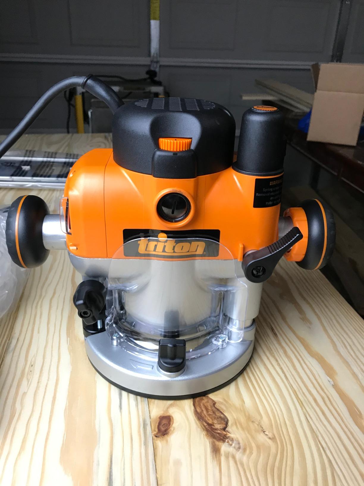 Triton TRA001 3-1/4 HP Dual Mode Precision Plunge Router customer photo 1