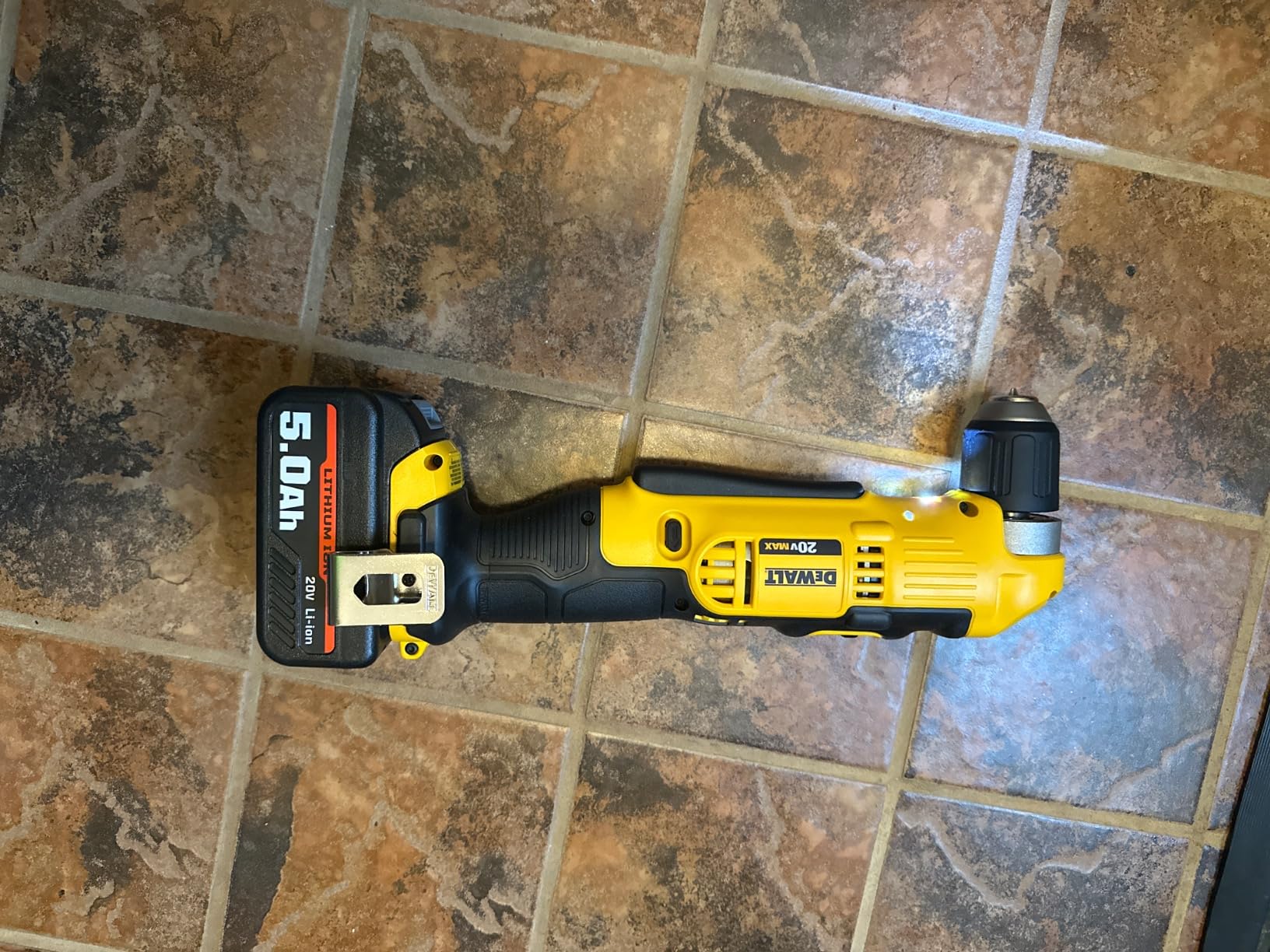 DEWALT DCD740B 20-Volt MAX Li-Ion Right Angle Drill (Tool Only) customer photo 1