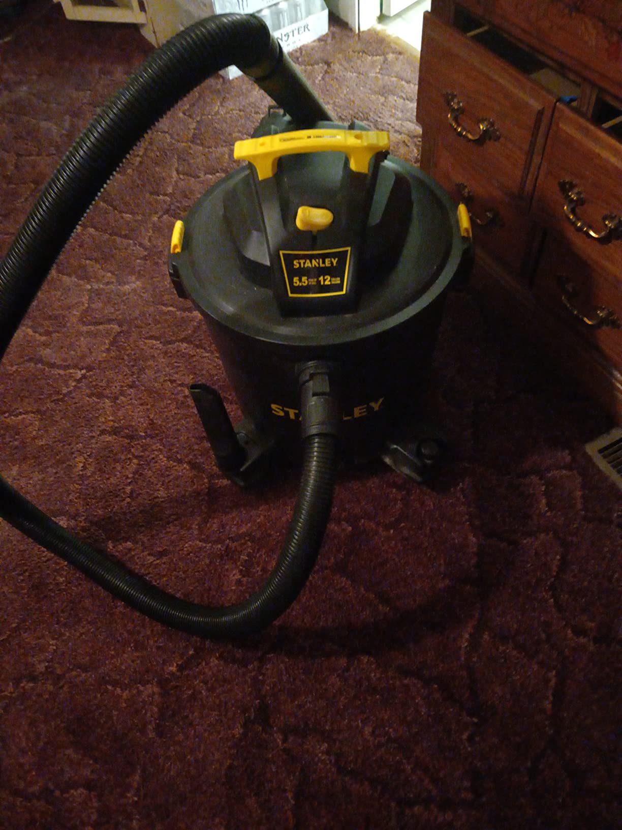 STANLEY 12 Gallon 5.5 Peak HP Wet/Dry Vacuum, 3 in 1 Shop Vacuum Blower, SL18199P customer photo 1