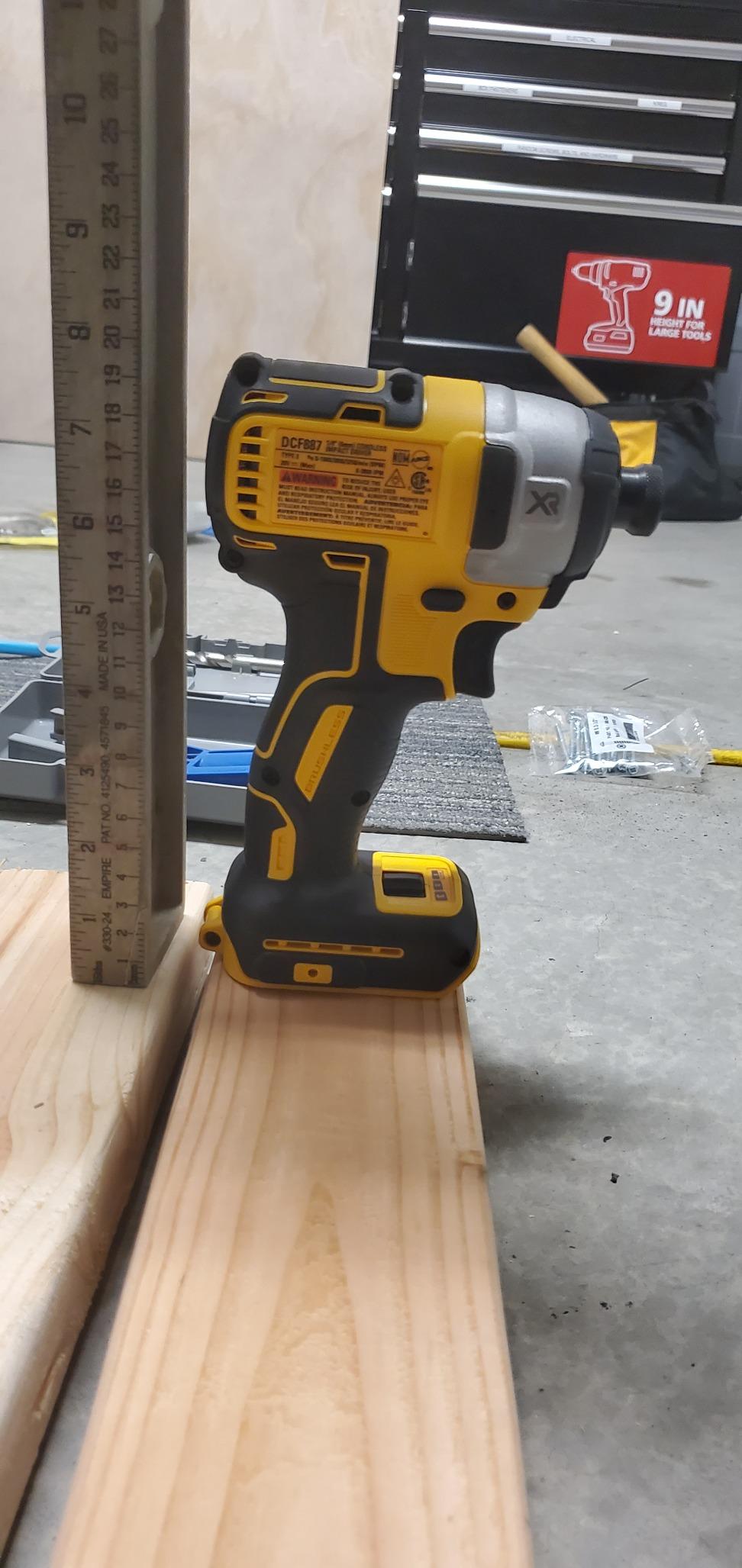 DEWALT 20V MAX XR Impact Driver, Brushless, 3-Speed, 1/4-Inch, Tool Only (DCF887B) customer photo 2