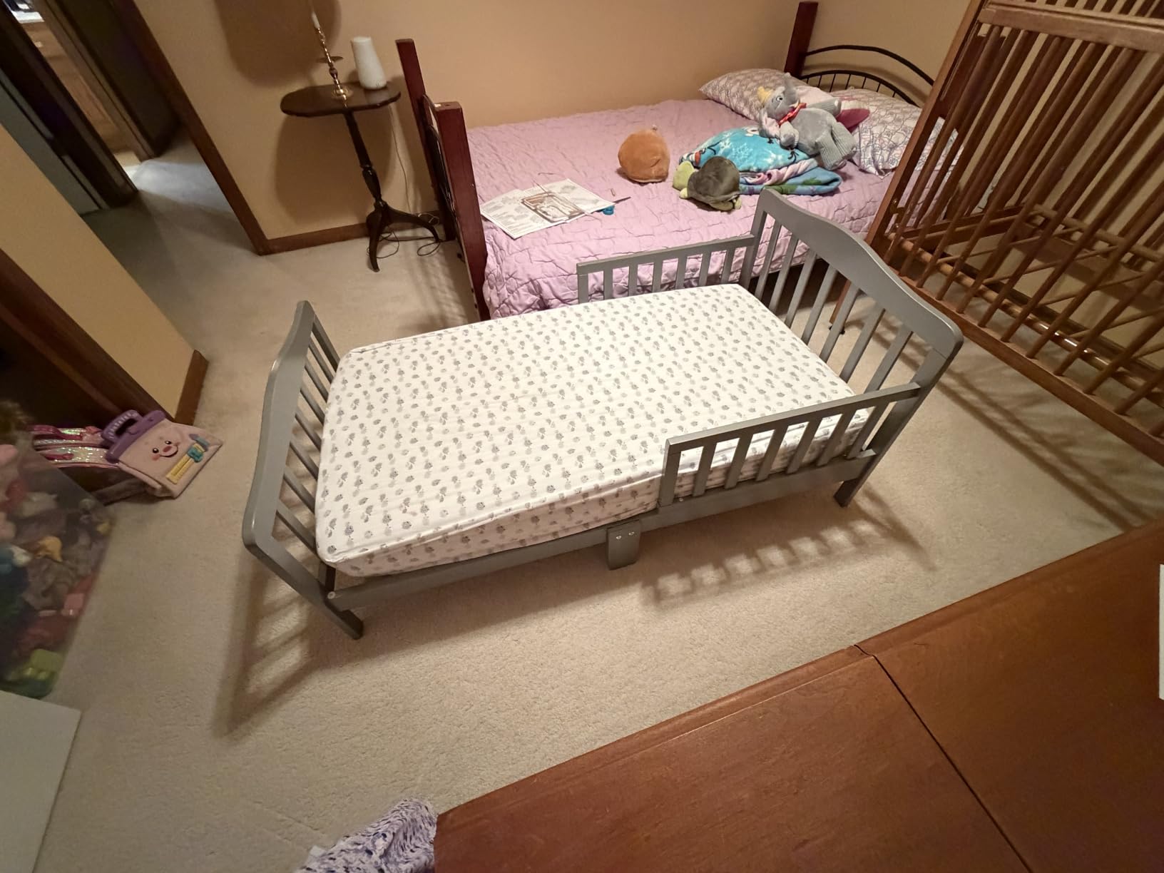 Dream On Me Classic Design Toddler Bed, Cool Grey customer photo 2