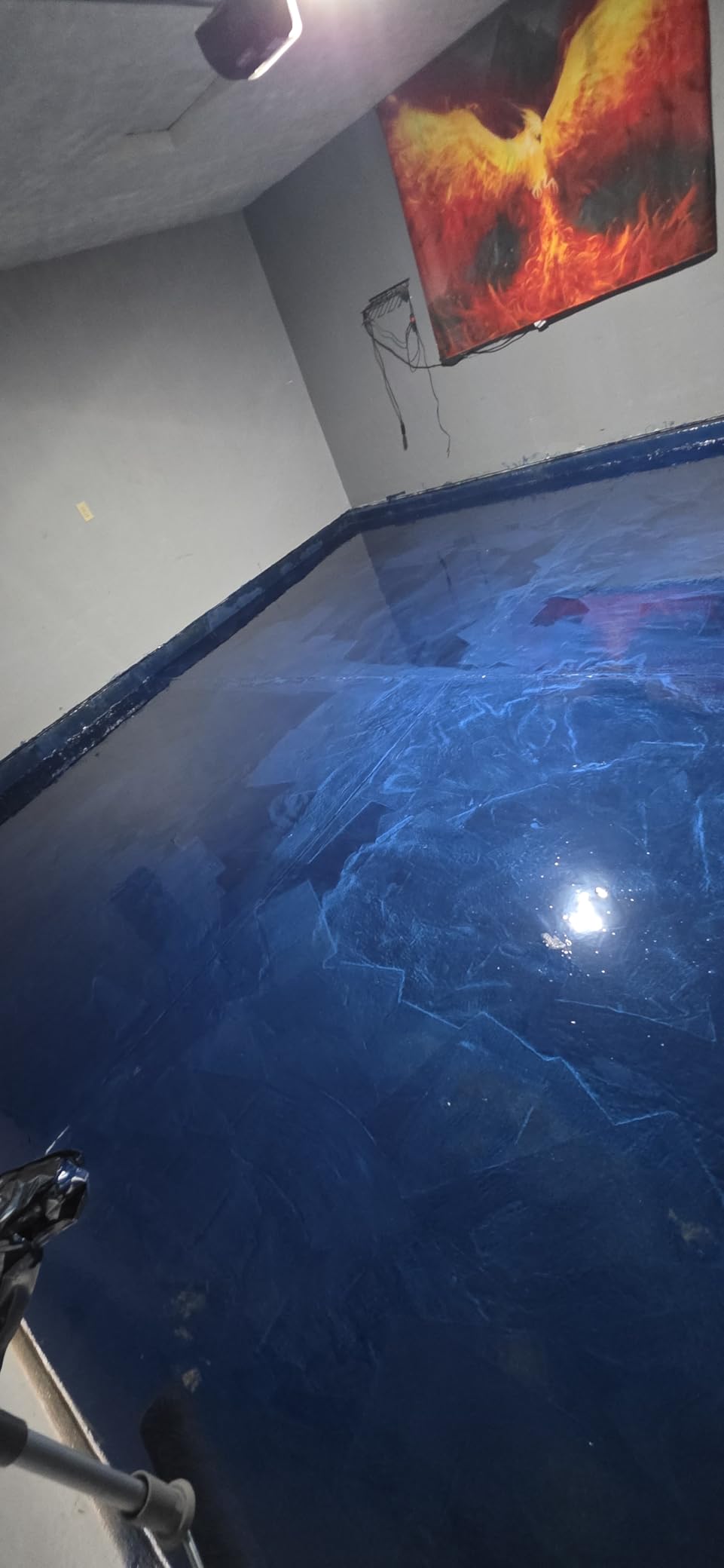 Rust-Oleum RockSolid Metallic Brilliant Blue Garage Floor Coating customer photo 1