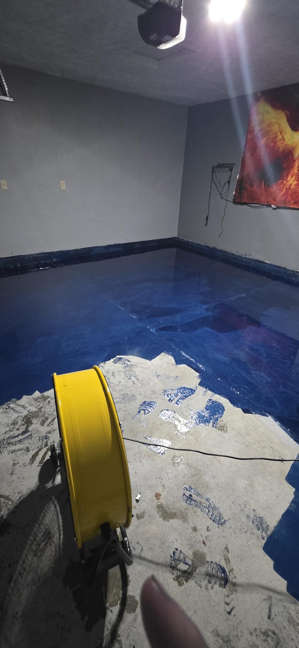 Rust-Oleum RockSolid Metallic Brilliant Blue Garage Floor Coating customer photo 2