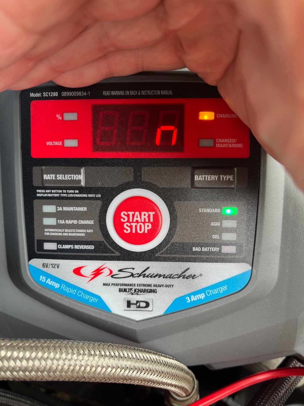 Schumacher SC1280 1.5A 12V/6V Fully Automatic Battery Charger and Maintainer - Trickle Charger customer photo 2