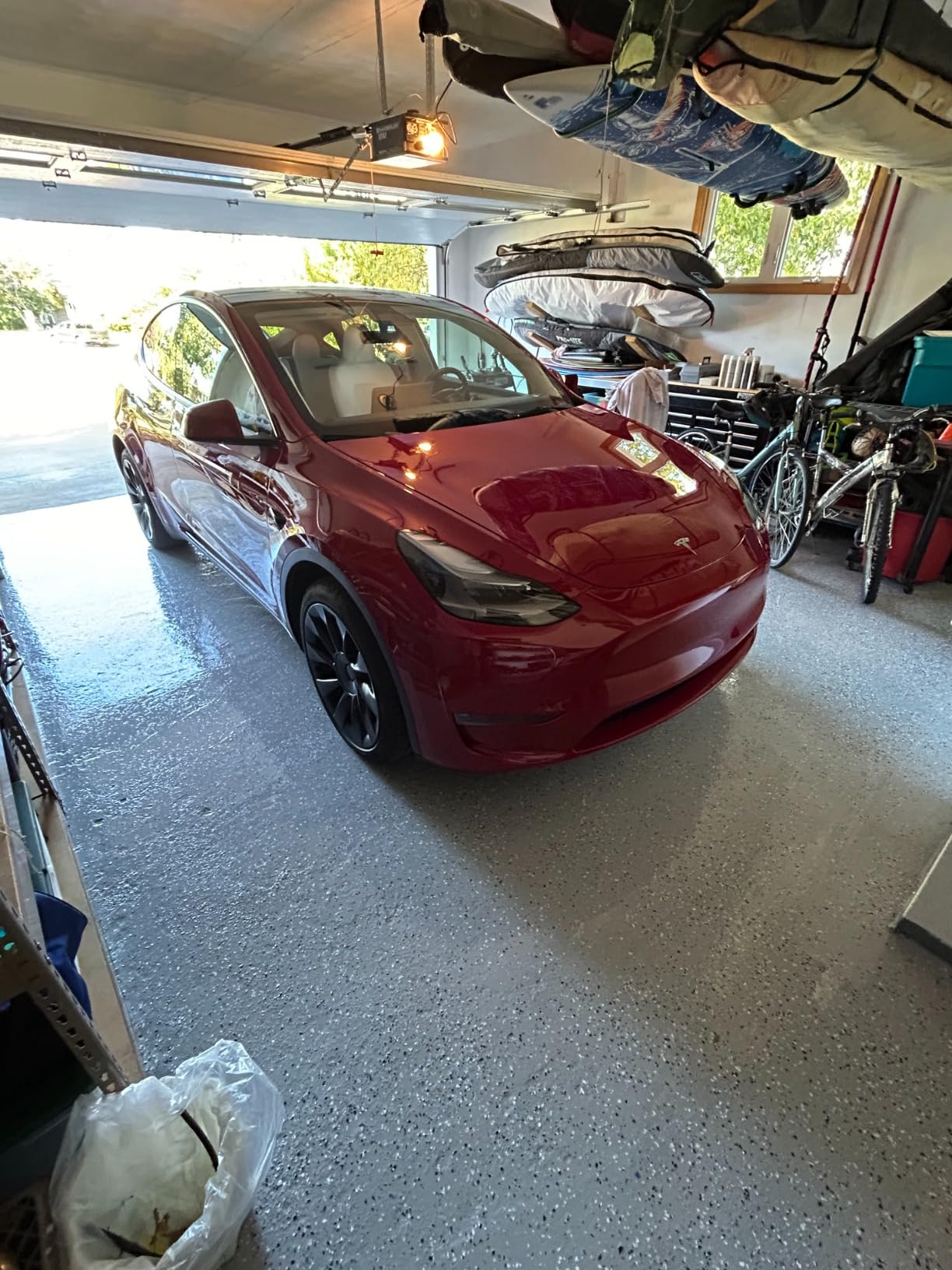 Rust-Oleum RockSolid Polycuramine Gloss Dark Gray Garage Floor Coating, 1 Car Kit customer photo 2