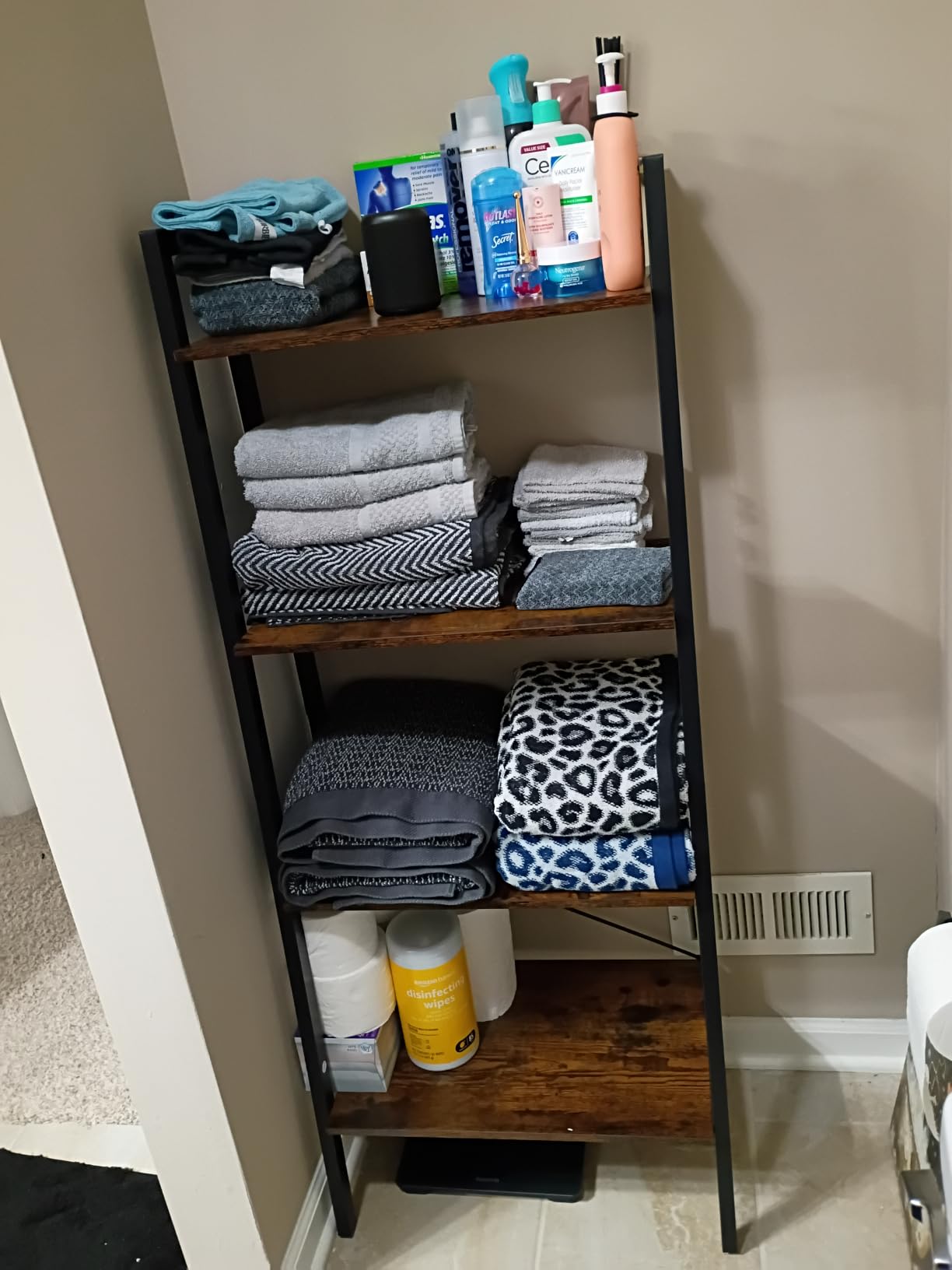 VASAGLE Ladder Shelf, Bookcase Book Shelf, Storage Shelves, 5-Tier, 22In customer photo 1