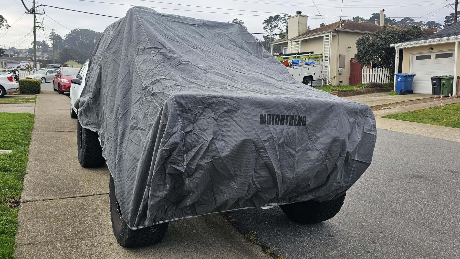 Motor Trend 4-Layer 4-Season Auto Waterproof Outdoor UV Protection Heavy Duty Full Car Cover for Vans, SUVs and Crossovers up to 210 in customer photo 2