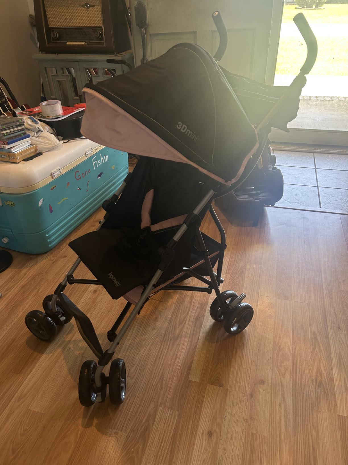 Ingenuity 3D Mini Convenience Stroller - Lightweight Stroller with Compact Fold, Multi-Position Recline, Canopy with Pop Out Sun Visor and More - Umbrella Stroller for Travel and More, Gray customer photo 1