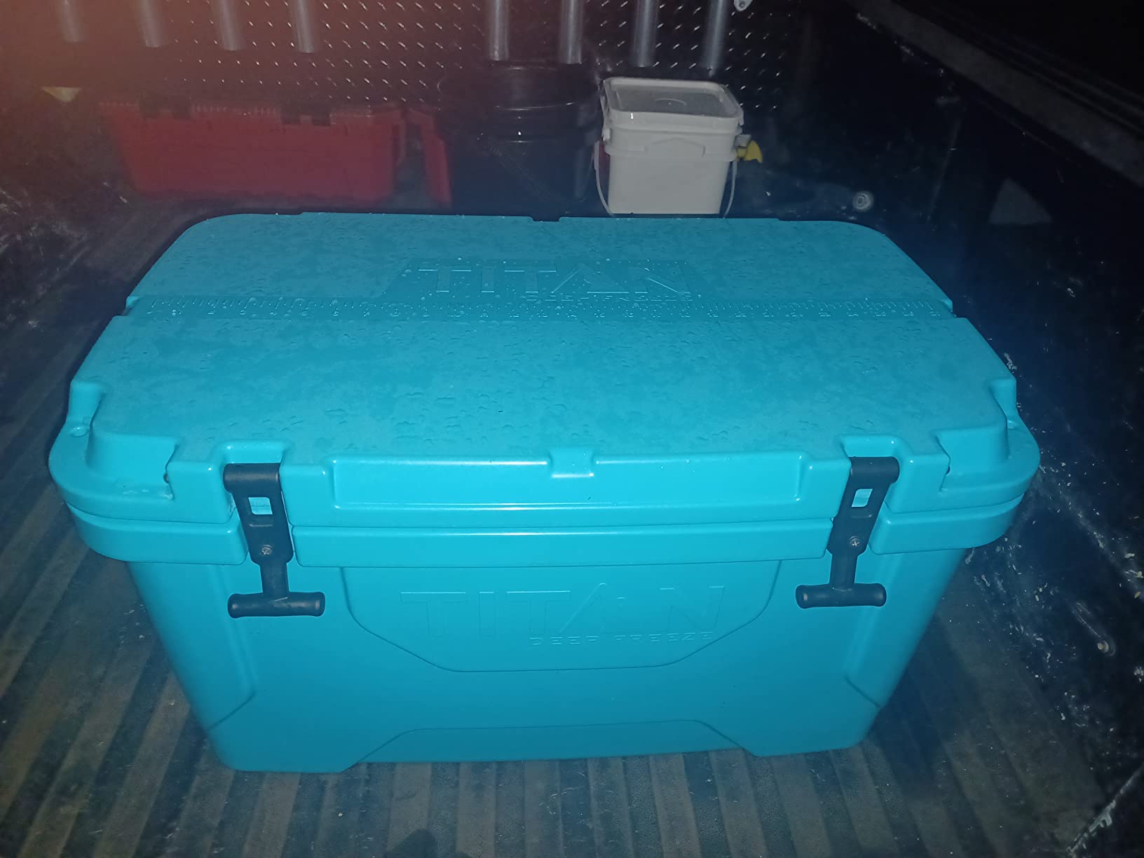 Titan Hard Ice Chest Cooler Roto Cooler with Microban Protection and Deep Freeze Insulation customer photo 1
