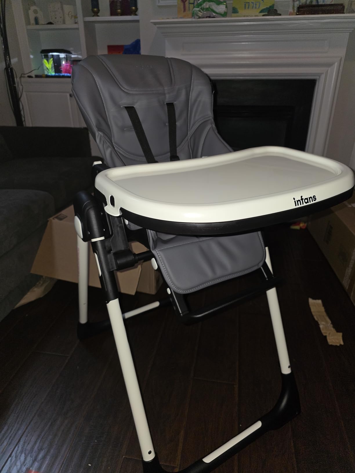 INFANS High Chair for Babies & Toddlers, Foldable Highchair customer photo 2