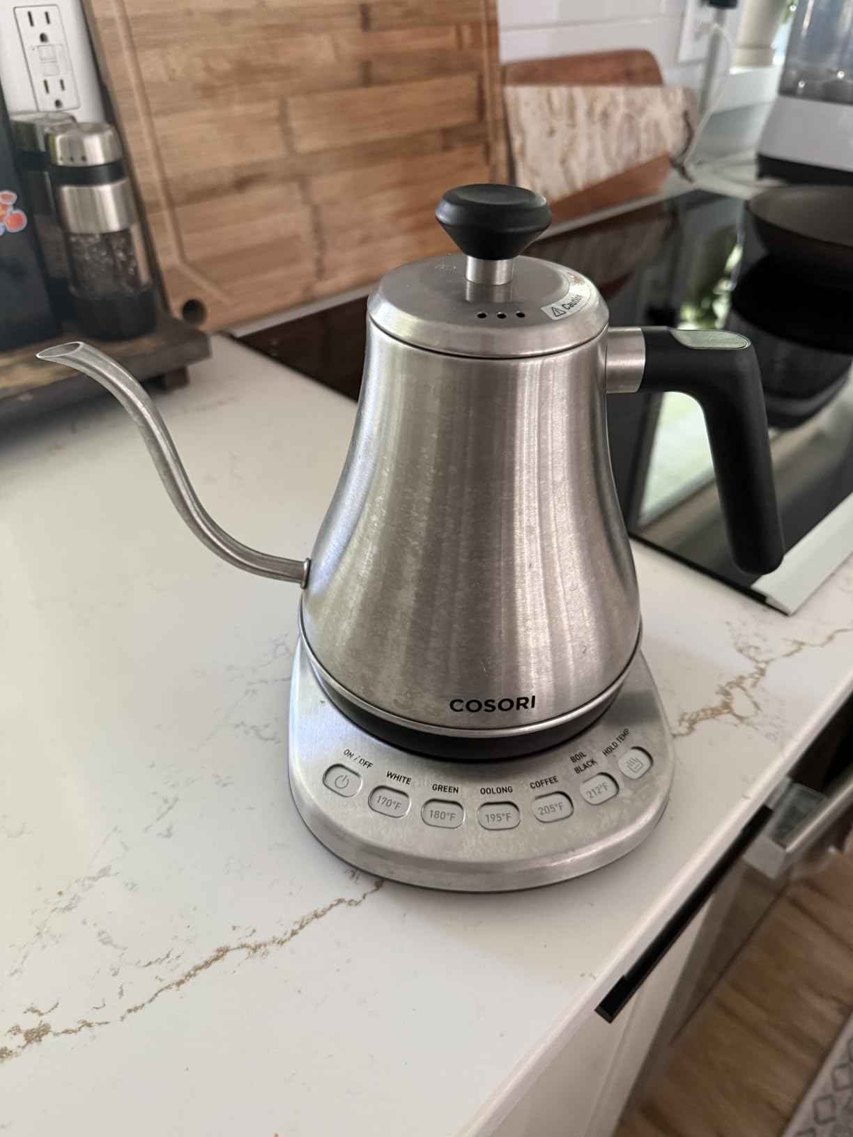 Cosori Electric Gooseneck Kettle, 5 Temperature Control Presets, 100% Stainless Steel Inner, 0.8L customer photo 1