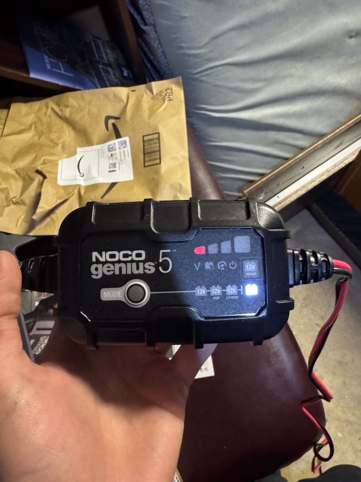 NOCO GENIUS5 5A 6V/12V Smart Battery Charger - Automatic Maintainer, Trickle Charger & Desulfator with Overcharge Protection & Temperature Compensation - for Lead-Acid & Lithium Batteries customer photo 1