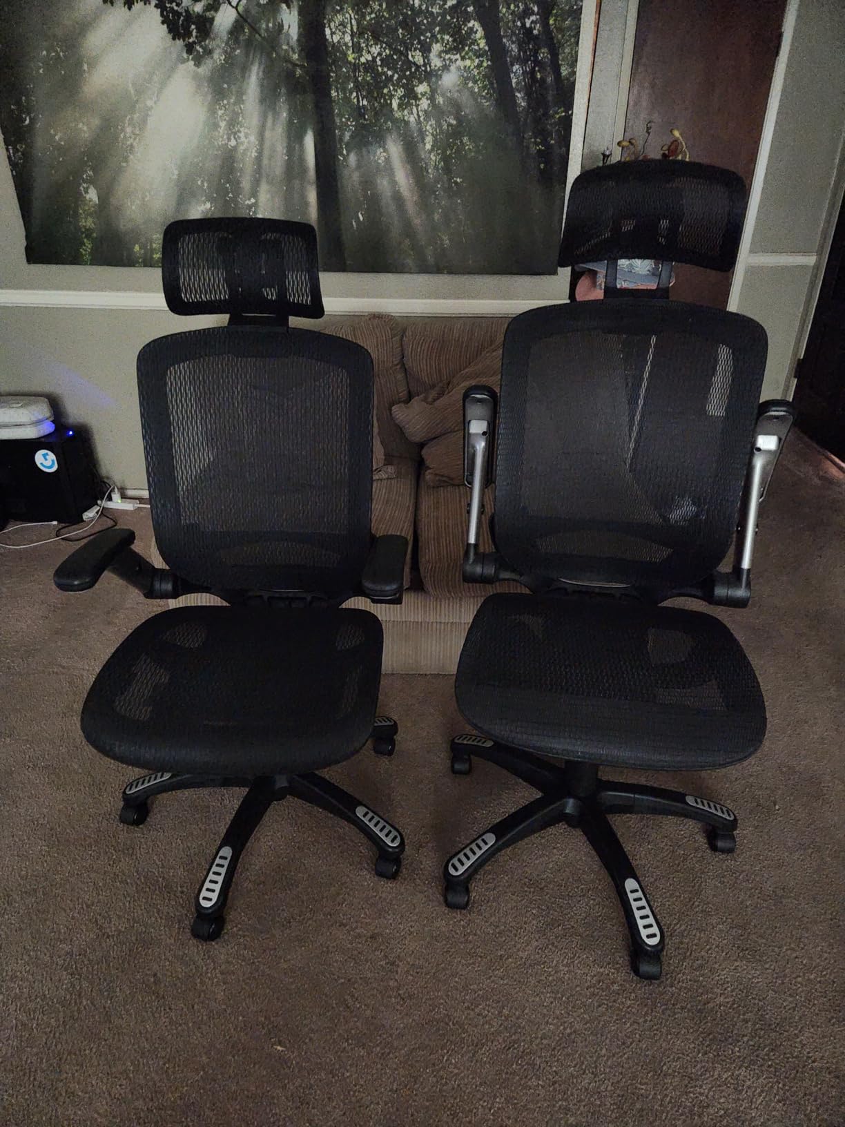 GABRYLLY Ergonomic Office Chair, High Back Home Desk Chair with Headrest, Flip-Up Arms, 90-120° Tilt Lock and Wide Cushion, Big and Tall Mesh Chairs customer photo 2