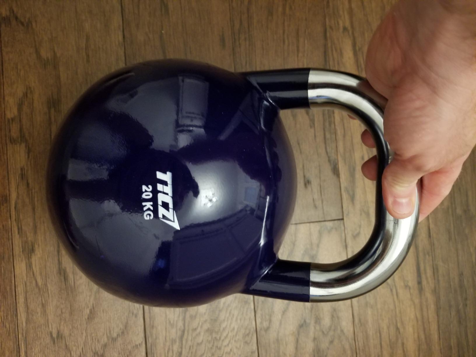 POWERT Competition Kettlebell | Premium Quality Coated Steel | Ergonomic Design | Color Coded | Single customer photo 1