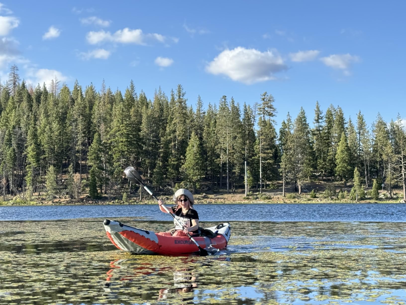 INTEX 68303EP Excursion Pro K1 Inflatable Kayak Set: Includes Deluxe 86in Kayak Paddles and High-Output Pump - SuperTough PVC - Adjustable Bucket Seat - 1-Person - 220lb Weight Capacity customer photo 1
