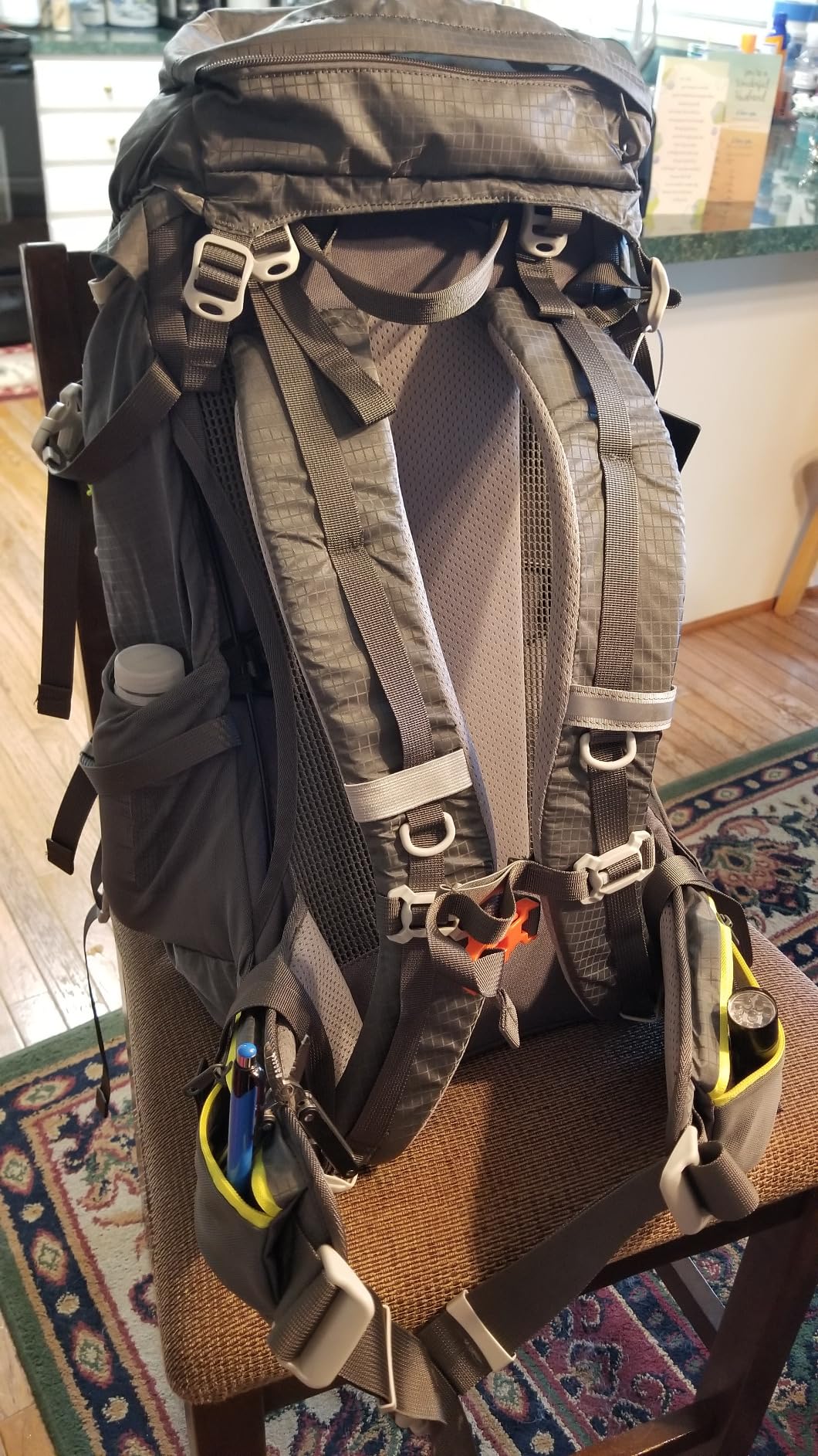 N NEVO RHINO Internal Frame Hiking Backpack 50/60/65/70/80L with Rain Cover, Backpacking Backpack with Padded Hip Belt, Multi-Pockets, Pole Loops, Waterproof Daypack for Men Women Climbing Camping customer photo 2