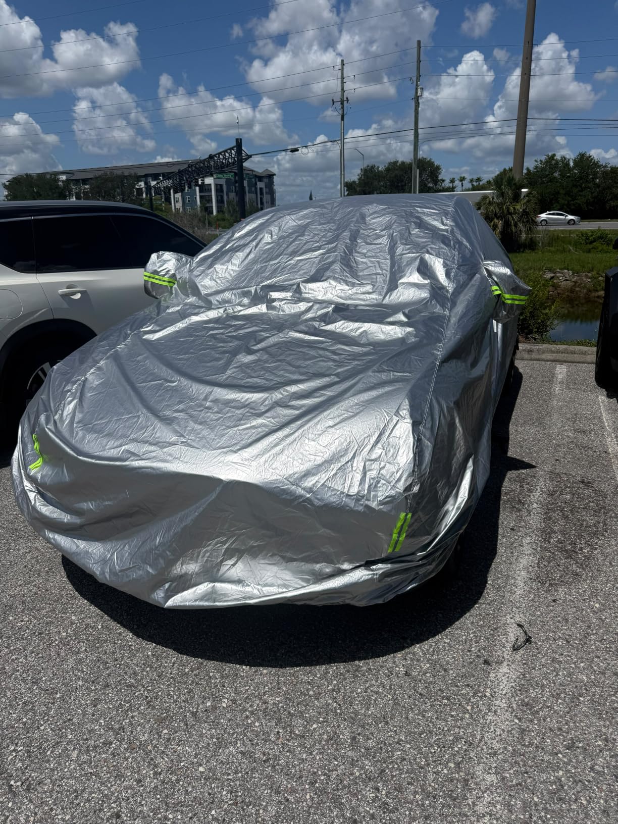 SUV Waterproof Car Cover All Weather | All Season UV Hail Protection, Snowproof Full Outdoor Cover, Universal Fit SUVs up to 190 in customer photo 2