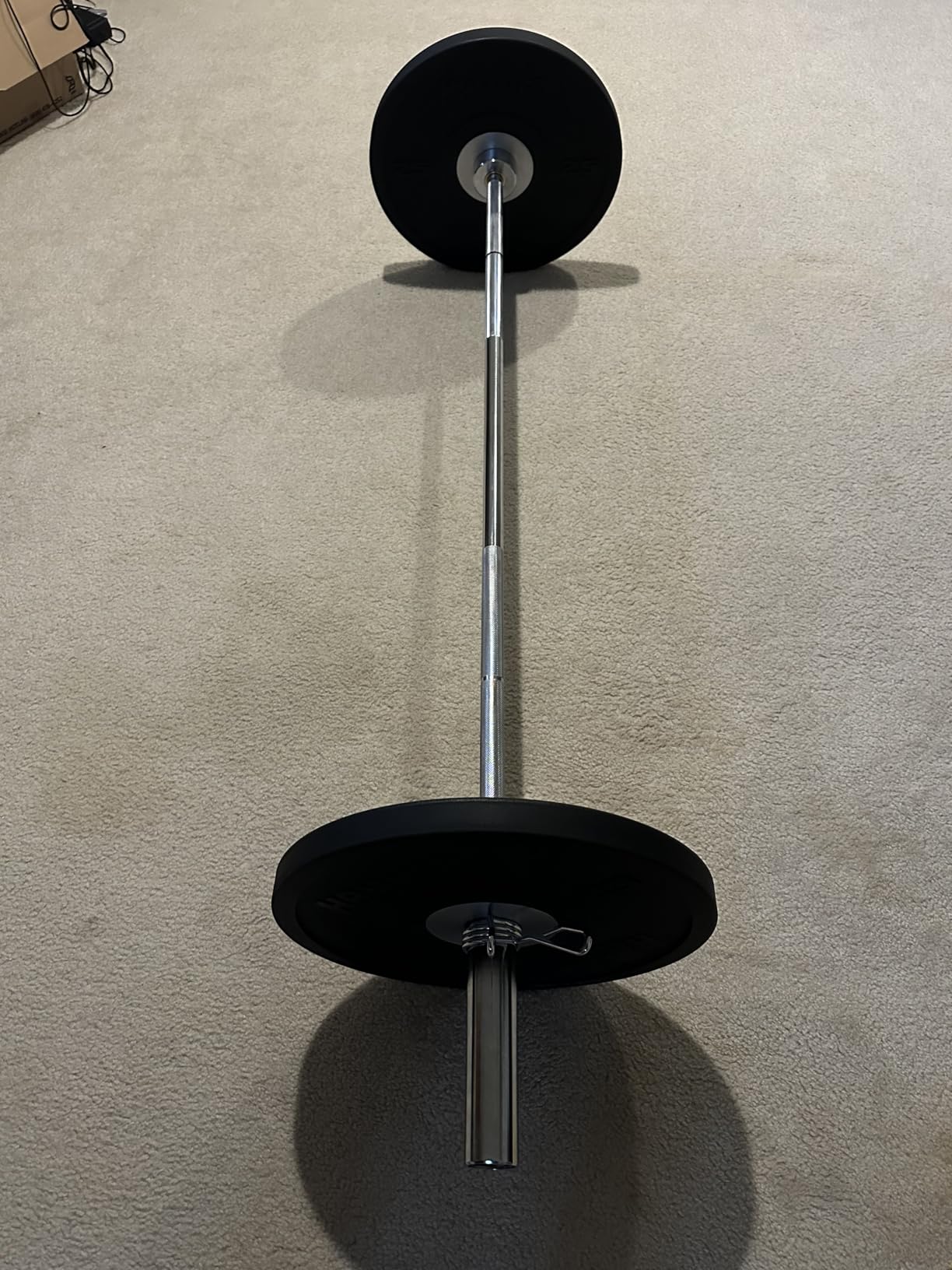 Titan Fitness Olympic Technique Training Barbell, 6 FT Chrome Finish, 15 KG(33lb) 28MM Shaft, Rated 500 LB, Weightlifting Bar customer photo 1