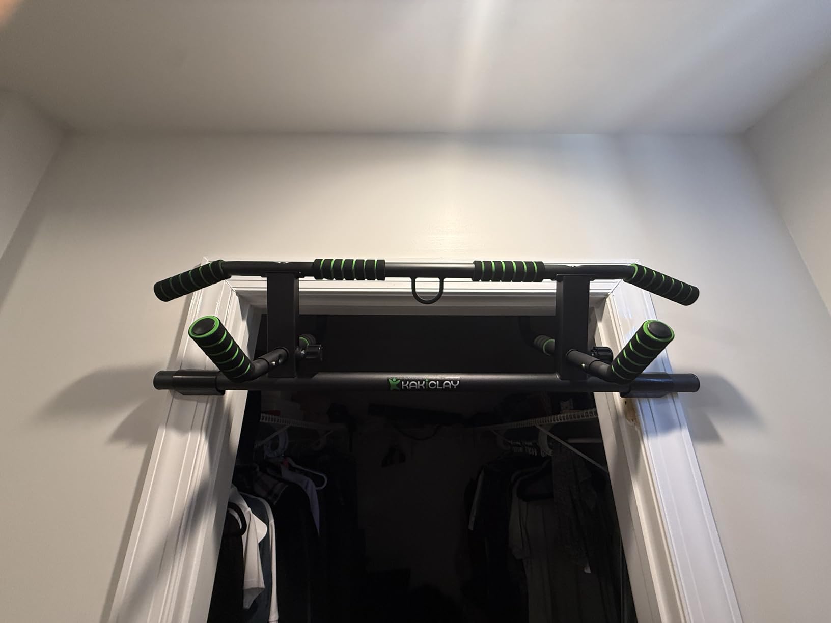 2026 Upgrade Multi-Grip Pull Up Bar with Smart Larger Hooks Technology - USA Original Patent, Designed, Shipped, Warranty customer photo 2