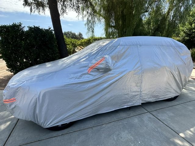 EzyShade Car Cover Waterproof All Weather Size A4 | Multi-Layer Outdoor Car Cover for Rain Sun Snow UV and Dust Protection customer photo 2