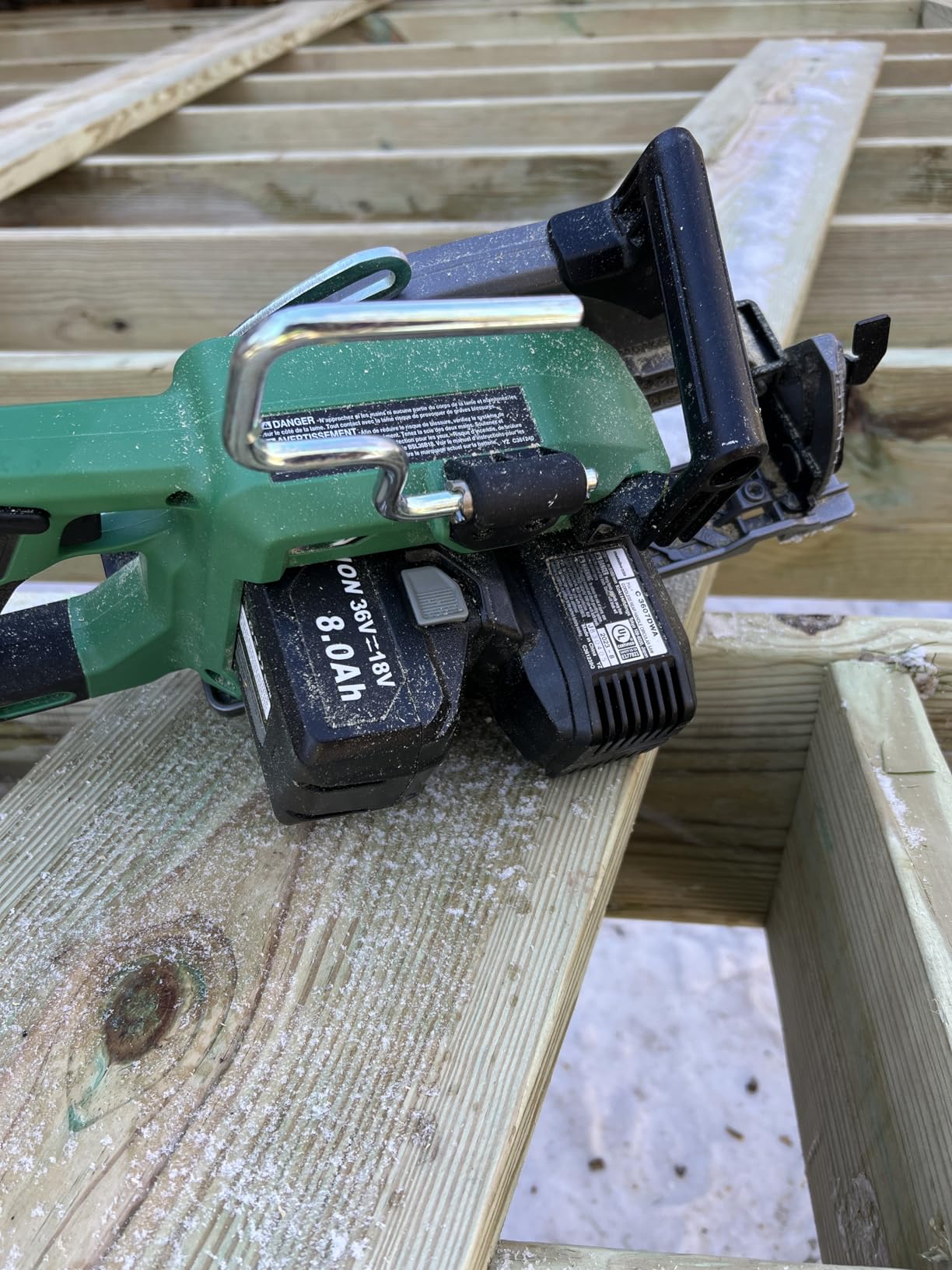 Metabo HPT 36V MultiVolt 7-1/4 Inch Rear Handle Circular Saw, Tool Only (C3607DWAQ4) customer photo 1