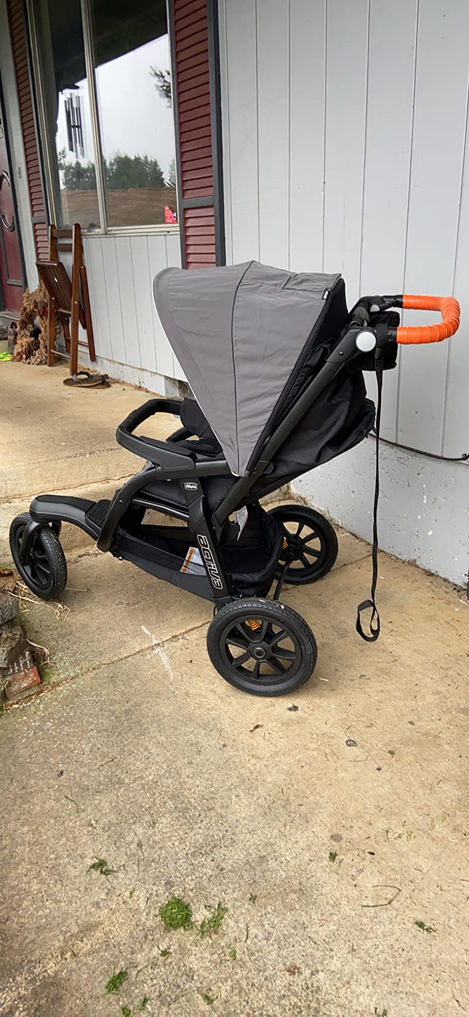 Chicco Activ3 Lightweight Baby Jogging Stroller, All-Terrain 3-Wheel | Eclipse/Grey, UPF 50+ canopy, FlexCore suspension customer photo 2
