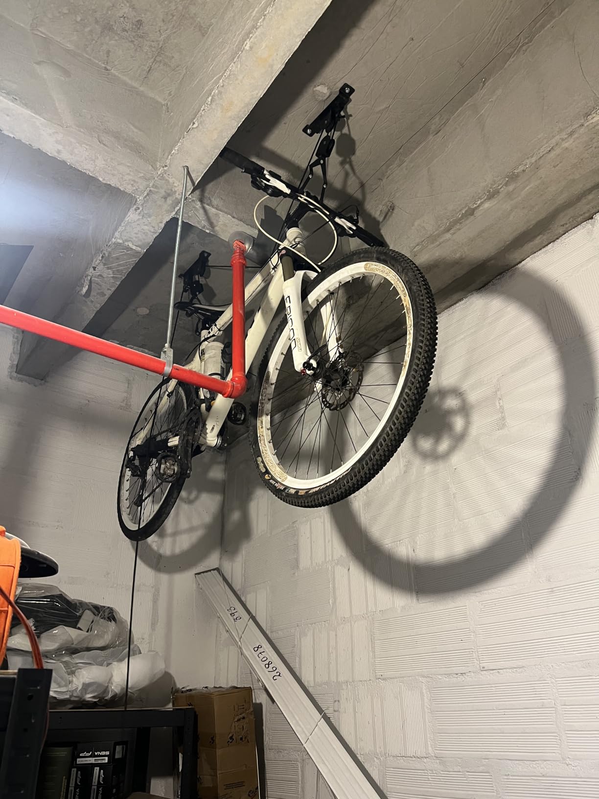 Wallmaster Ceiling Bike Mount Hanger, Bike Ceiling Lift Hoist, Bike Pulley System for Garage, Indoor Bicycle Hooks, 2 pack customer photo 1