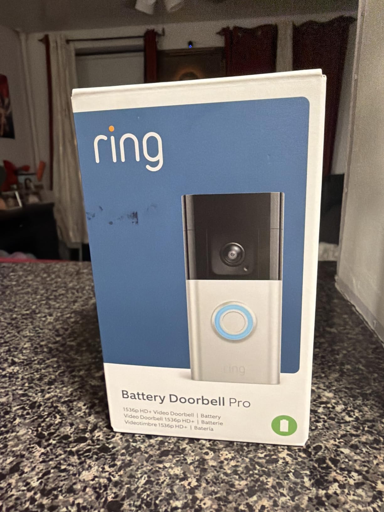 Ring Battery Doorbell Pro, Home or business security, Two-Way Talk with Audio+, 3D Motion Detection, and 1536p HD+ Head-to-Toe Video customer photo 2