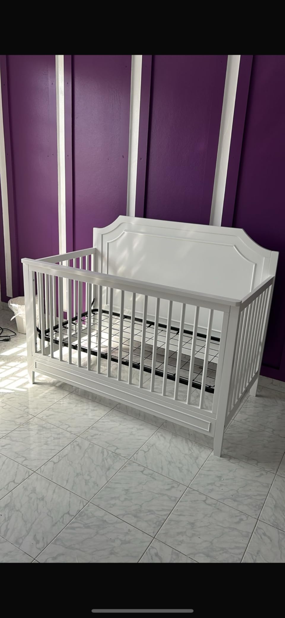 Davinci Chloe Regency 4-in-1 Convertible Crib, GREENGUARD Certified, White | Baby Crib Convertible to Toddler Bed, Daybed, Full-Size Bed, 4 Adjustable Mattress Heights, Conversion Kits Sold Separately customer photo 1