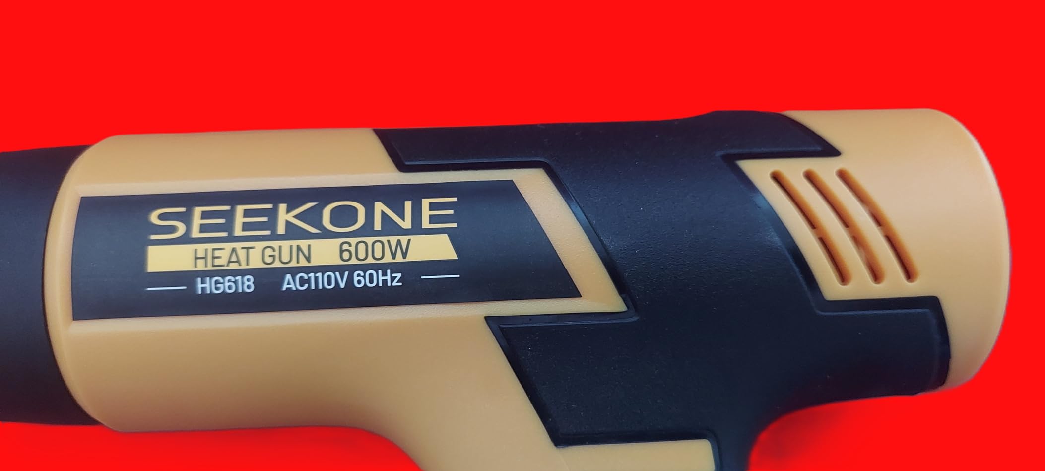 SEEKONE Mini Heat Gun, 600W Dual Temperature Hot Air Gun Tool 572℉&932℉, With 4.9Ft Long Cable and Overheat Protection for Crafts, Embossing, Paint Stripping, Shrink Wrap, and Heat Shrink Tube customer photo 1