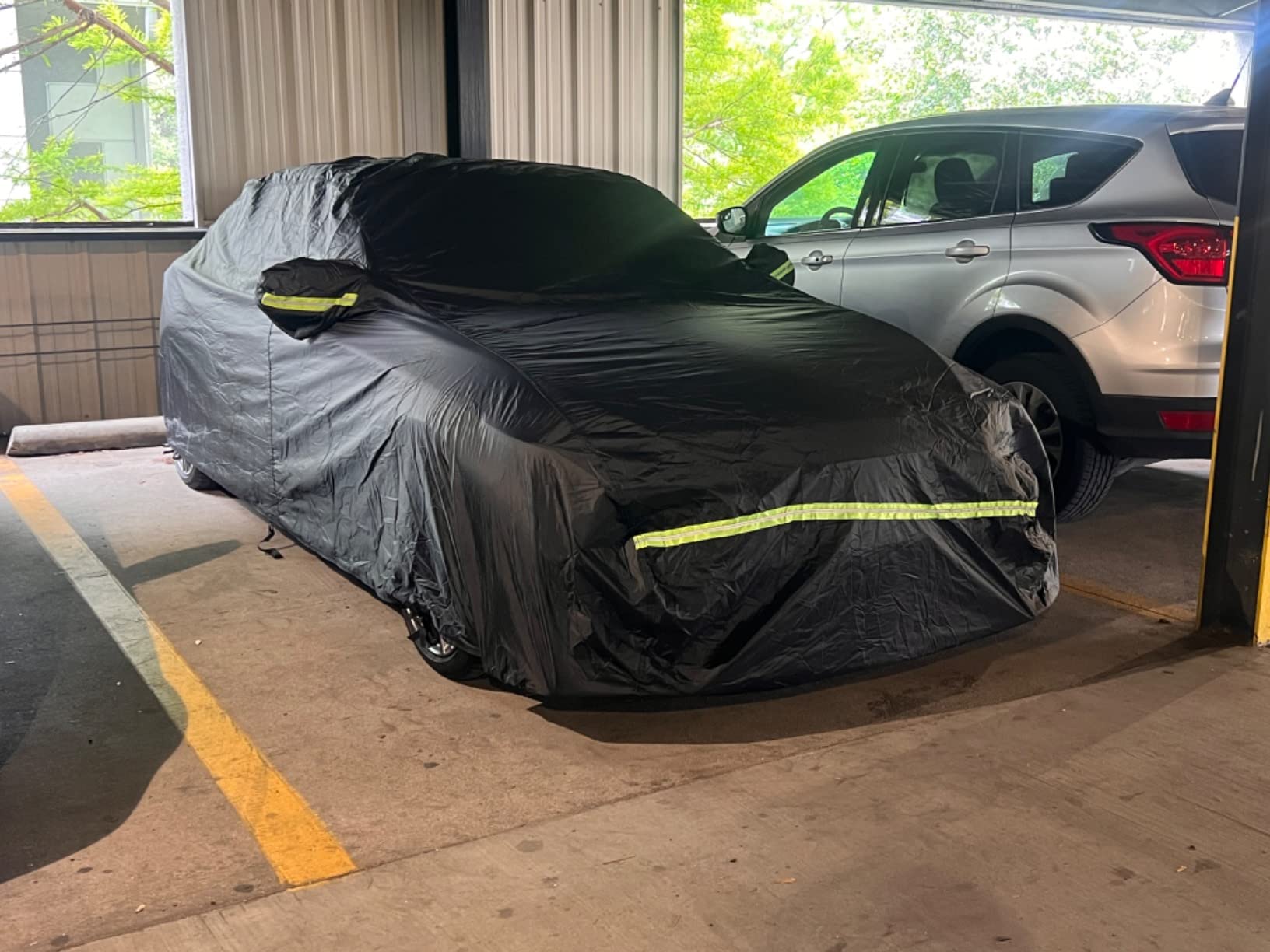 6 Layers Waterproof Car Covers for 2014-2026 Infiniti Q50/Q60 | All Weather Car Cover with Cotton Liner, Zipper Door, Windproof Bands for Snow Rain Dust Protection customer photo 2