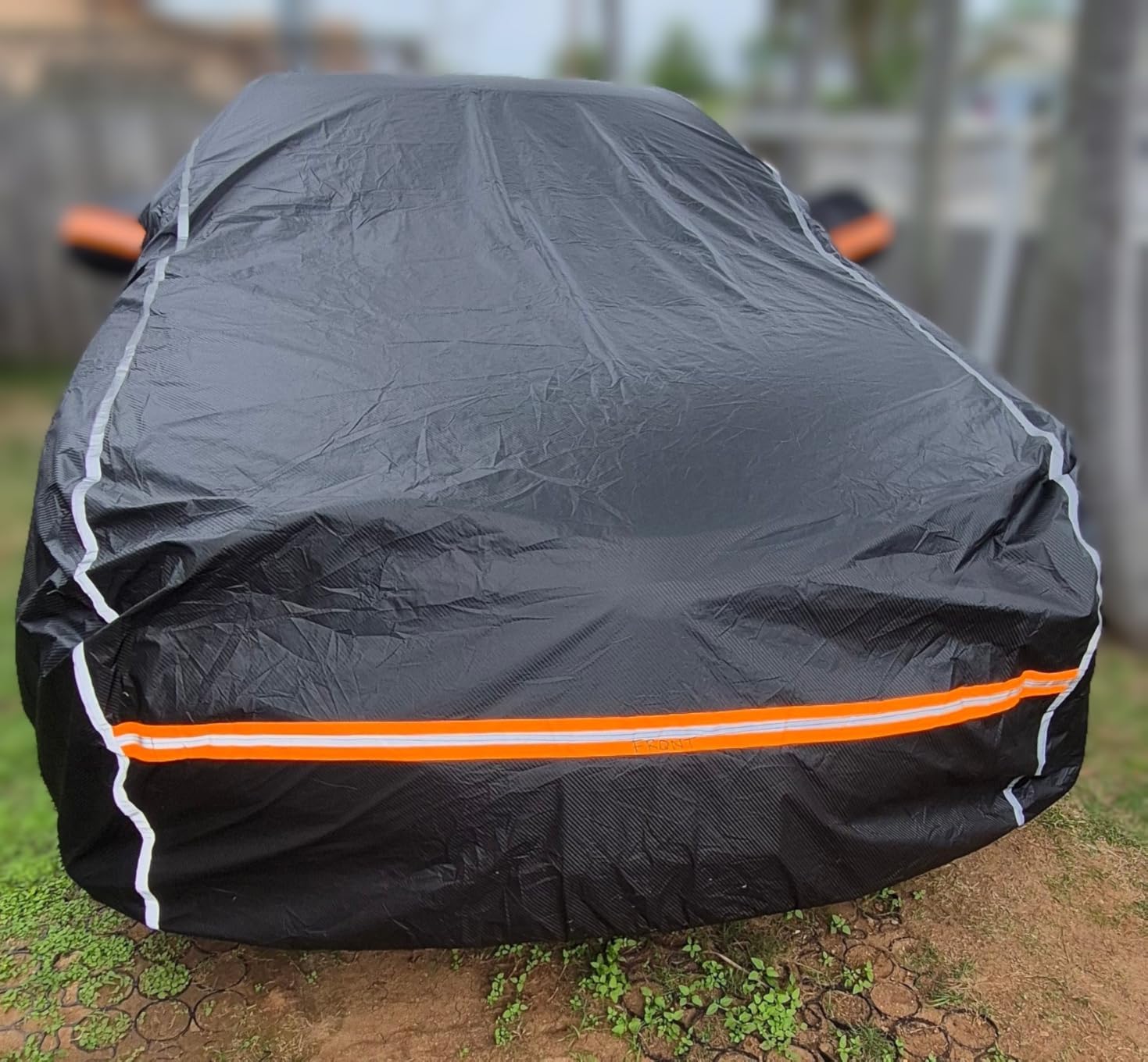 Car Cover Waterproof All Weather,6 Layers Car Covers for Automobiles, Full Exterior Cover with Zipper, Outdoor Car Cover Sun UV Rain Snow Wind Protection, Fit for 185