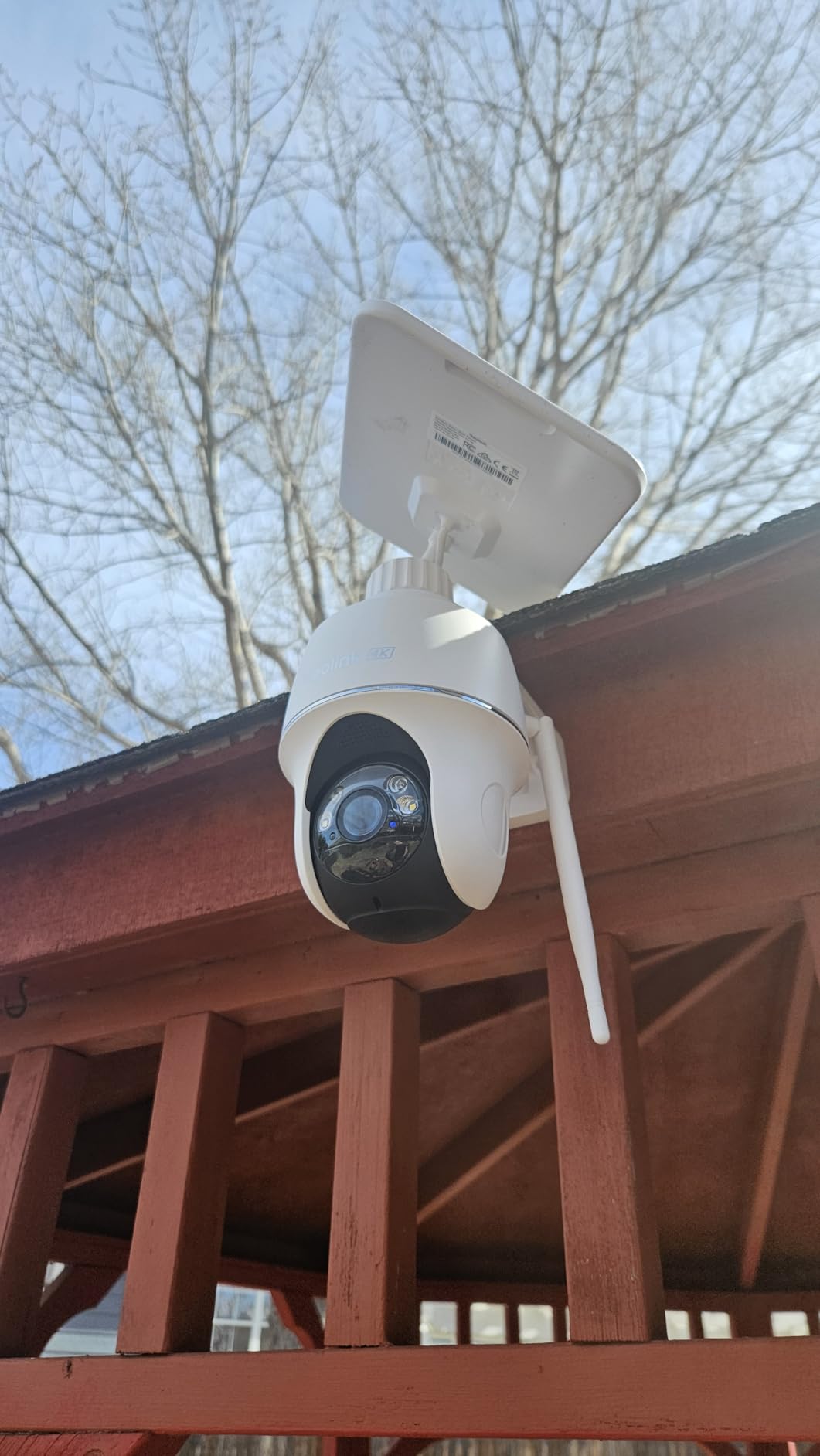 Reolink Argus PT Ultra First 4K Solar Security Cameras Wireless Outdoor | 360° Pan Tilt Auto-Tracking, 8MP Color Night Vision, 2.4/5 GHz Wi-Fi 6, No Subscriptions, Home Hub Compatible customer photo 1