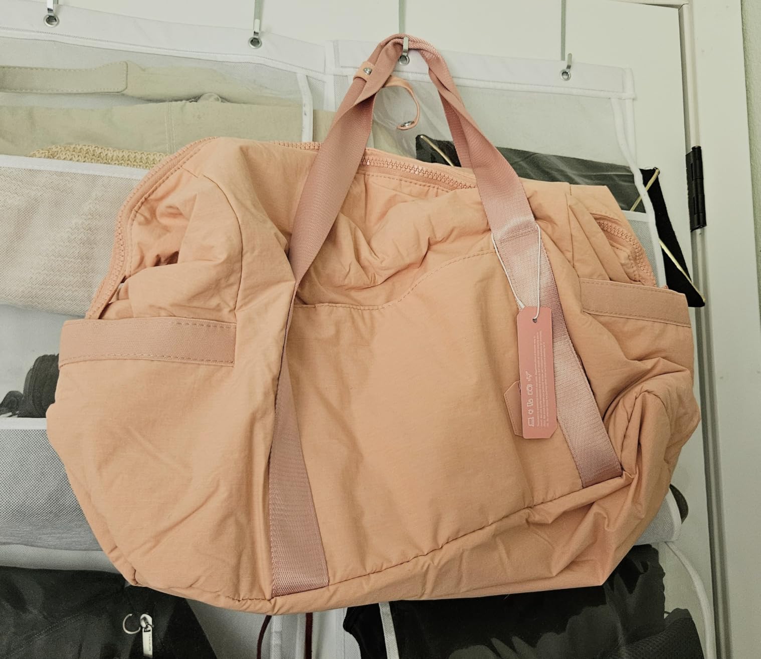 Weekender Bags for Women, BAGSMART Travel Duffel Bags with Shoe Compartment, Personal Item Travel Bag for Airlines, Carry on Overnight Tote Bag with Toiletry Bag customer photo 1