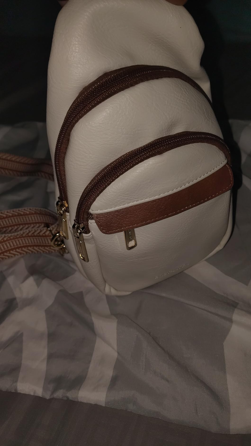 BOSTANTEN Sling Bag for Women Leather Crossbody Bags Fanny Pack Chest Bag for Travel customer photo 2