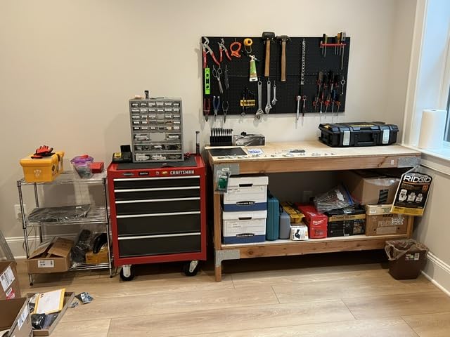 Ultrawall 4 Pcs Metal Pegboard Wall Panels, Peg Boards for Garage Tool Storage customer photo 1