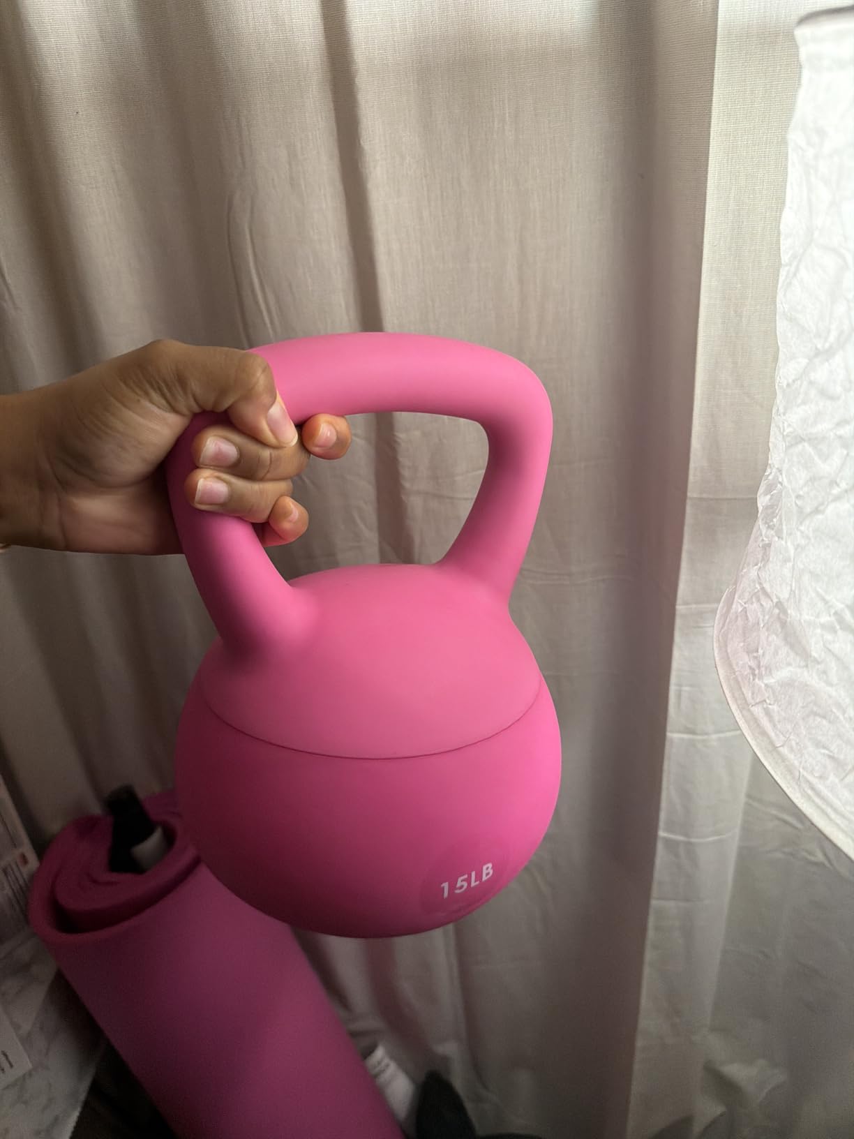 Signature Fitness Soft Kettlebells - Sea and Iron Sand Filled Weights for Women and Men - Color Coded Soft Vinyl Kettlebells, Multiple Sizes customer photo 2